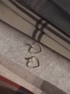 LONG HEART EARRINGS