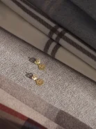 EARRINGS WITH A COIN