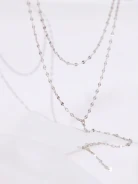 SILVER CASCADE NECKLACE