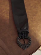 BLACK LEATHER BELT