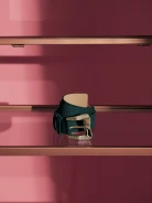 DARK GREEN SUEDE BELT