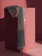 LARGE GRAY SCARF