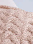 LIGHT PINK WIDE WOOL CHIMNEY