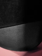 BLACK HANDBAG WITH SUEDE FLAP
