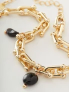 Bracelet with black onyx