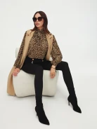 Black suede heeled boots