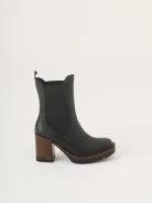 Black leather boots