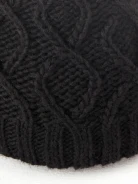Black wool cap