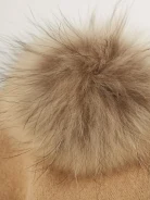 Caramel beret with crystals