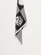 Silk neckerchief in roses