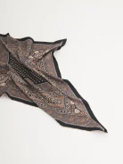 Large silk gavroche with rich pattern