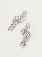 Earrings with glass crystals