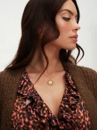 Necklace with openwork charm