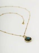 Necklace with labradorite