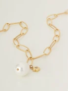 Chain necklace with pearl