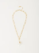Chain necklace with pearl