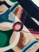 Light scarf with floral pattern