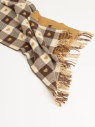 Checked scarf  with hearts