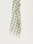 Cream and mint peplite scarf