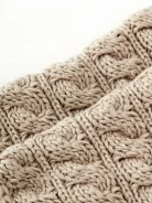 Wool chimney in beige color