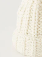 White wool cap