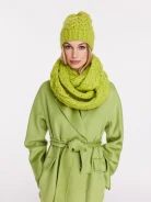 Lime cap with added wool