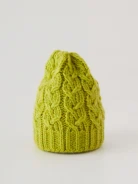 Lime cap with added wool
