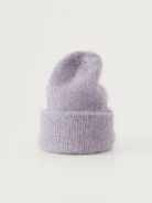 Purple cap made of soft mohair