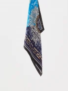 Blue silk gavroshka