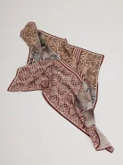 Silk gavroche in pattern