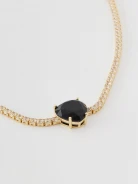 Necklace in the form of a chain with a gold finish