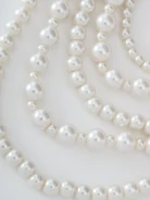 Cascade necklace with pearl beads