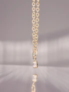 Necklace in gold plated silver with pendant