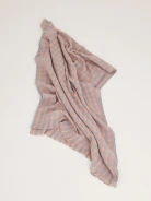 Grey pink shawl with tassels