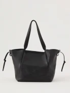 Czarna klasyczna torba typu shopper