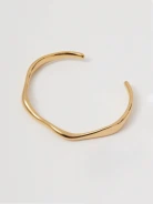 Gold-plated bracelet with an irregular shape