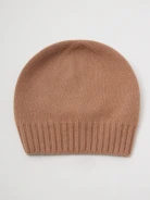 Caramel wool hat with cashmere blend