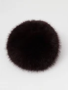 Chocolate faux fur hat