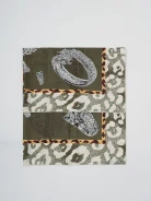 Large reversible silk scarf