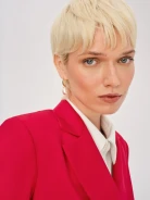 Gold-plated earrings with imitation pearls