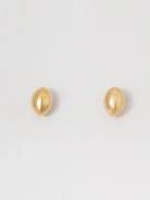 Gold-plated earrings with an organic shape