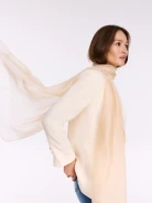 Elegant formal shawl with added silk