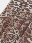 Wool and cashmere scarf with animal motif