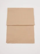 Large caramel wool scarf