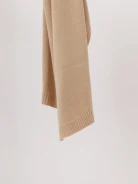 Large caramel wool scarf