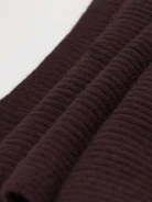 Chocolate scarf with wool