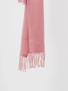 Pink wool scarf with cashmere blend