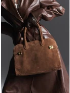 Light brown natural leather handbag