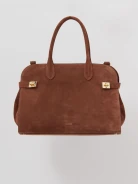 Light brown natural leather handbag