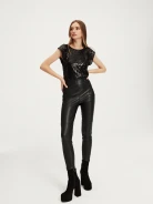 Black sequined blouse